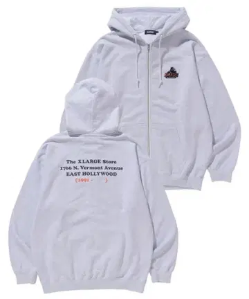 XLARGE 지퍼 후드티