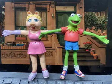 Muppet show 벤더블 PVC 피규어 2종 세트 커밋