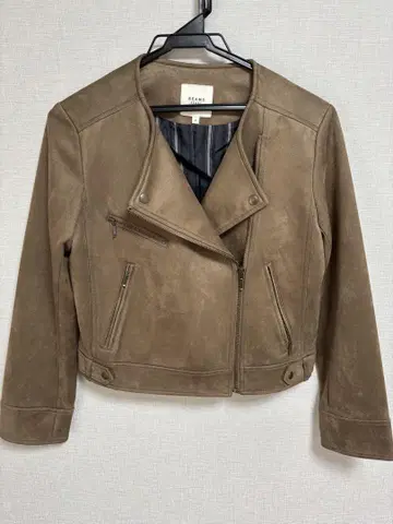 BEAMS HEART 브라운 라이더 자켓 S