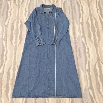 데님 원피스 긴팔 약 120cm