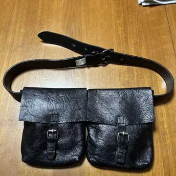 소가죽 웨스트 파우치 (2개의 백 탈부착 프리)