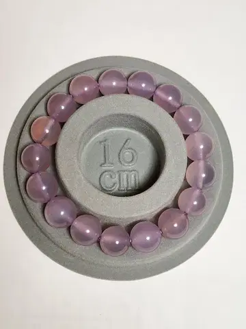 라벤더 칼세도니 팔찌 16cm 12mm