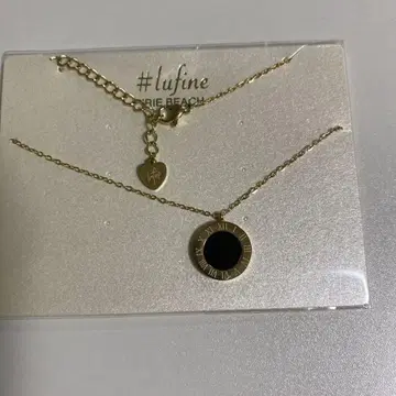 #lufine coin.shell 목걸이 골드 x 블랙 스테인리스