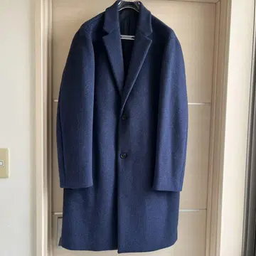 에디피스 스테디셀러 울 체스터 코트 XL 블루