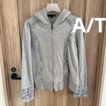 아츠로 우타야마 A/T 프릴 그레이 후드티 size 38