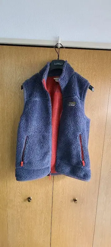 L.L.Bean 플리스 베스트 S 네이비/레드