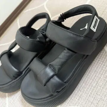 [ PUMA ] 마유 퍼피 샌들 블랙 24cm