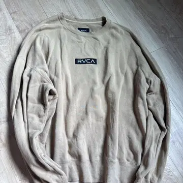 RVCA 베이지 크루넥 트레이닝복 L 사이즈