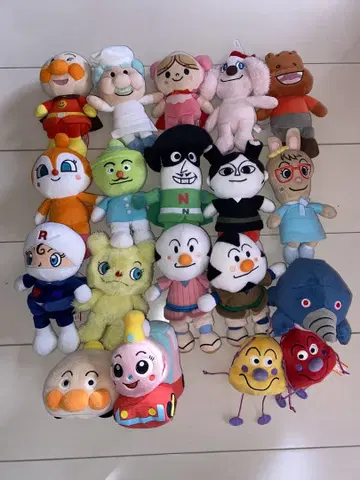 호빵맨 봉제 인형 세트