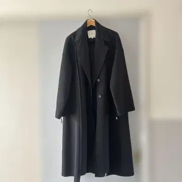 UN3D. 블랙 롱 코트 F 사이즈