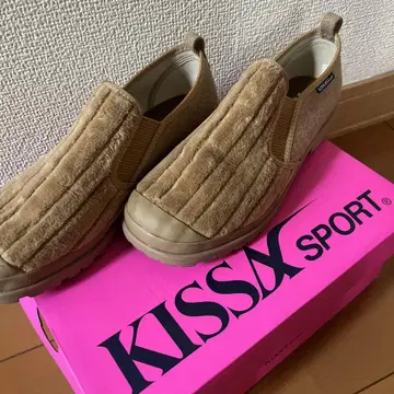 새상품 KISSA SPORT KS8814 23.0cm 사이드 고어 슬립온
