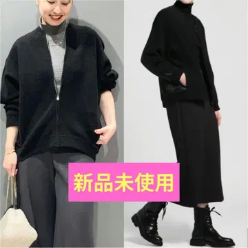 미사용 새상품 띠어리 럭스 집업 니트 블루종