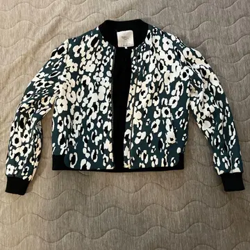 ZARA 애니멀 프린트 봄버 자켓