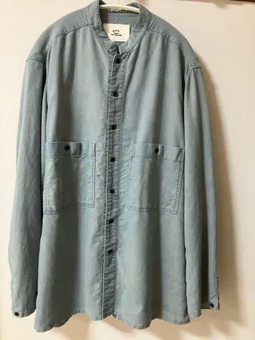 OUTIL 스탠드 카라 긴팔 셔츠