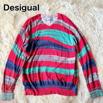 새상품급 Desigual 코튼 니트 스웨터 남성용 XL