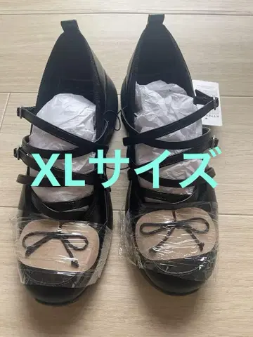 GU rokh 콜라보 멜리 제인 슈즈 블랙 XL 사이즈