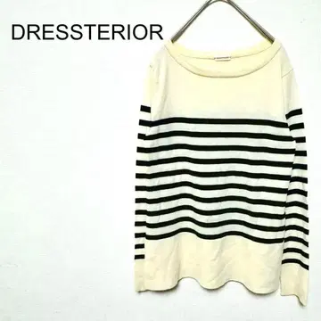DRESSTERIOR 스트라이프 긴팔 상의 월드 심플