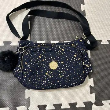 Kipling 도트 무늬 숄더백 네이비