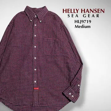 고품질 [ HELLY HANSEN ] BD 체크 디자인 긴팔 셔츠
