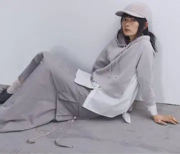 블랑베르 뒷주름 카고 스커트