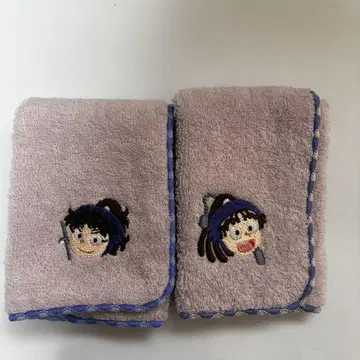 닌타마 오하마 칸에몬 쿠쿠치 헤이스케 자수 미니 타월