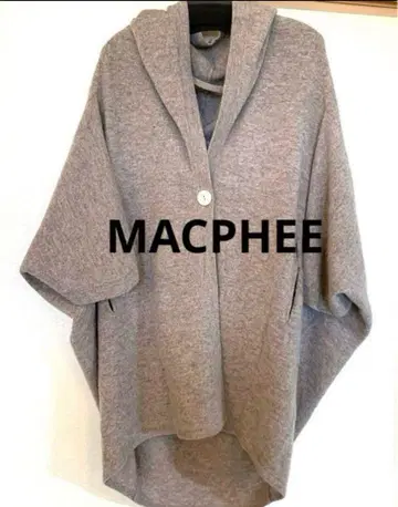MACPHEE 판초 울 캐시미어 샌드 베이지 사이즈 1