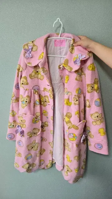 나일 퍼치 곰 무늬 NILE PERCH 플리스 롱 코트 한정 상품 2