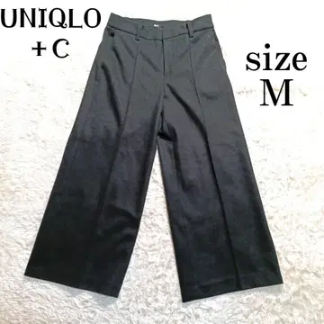 미사용급 UNIQLO+C 유니클로 여성용 와이드 팬츠 코튼 M