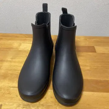 HUNTER 블랙 레인부츠 첼시 부츠 WFS1017RMA