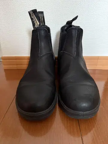 Blundstone 사이드 고어 부츠 블랙 가죽 사이즈 4