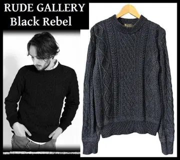 정가 31,900엔 루드 갤러리 블랙 레벨 피셔맨 니트