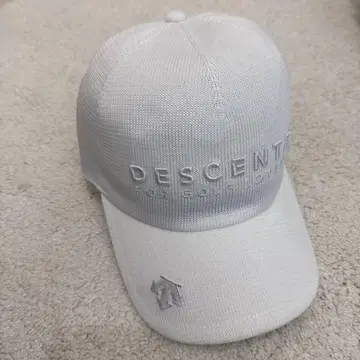 DESCENTE 골프 화이트 캡 조정 가능 여성용 통기성