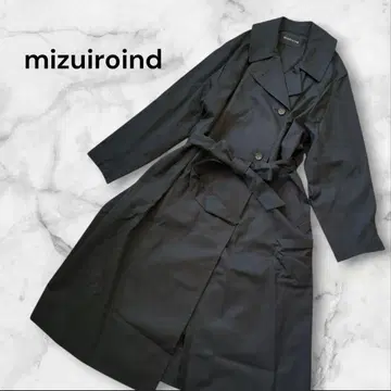 mizuiro ind 미즈이로 인드 블랙 트렌치코트 벨트 포함