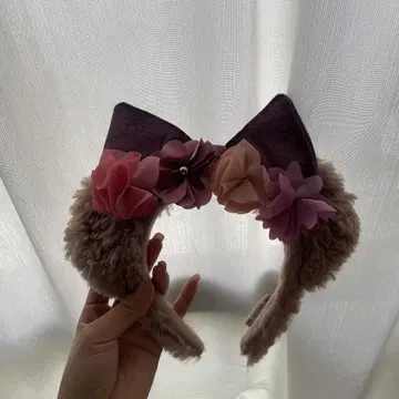 디즈니 셰리메이 꽃 장식 머리띠
