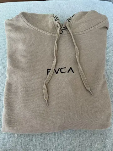 RVCA 베이지 후드 부착 후드티 M 사이즈