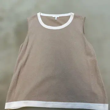ESCADA 슬리브리스 니트 46 베이지