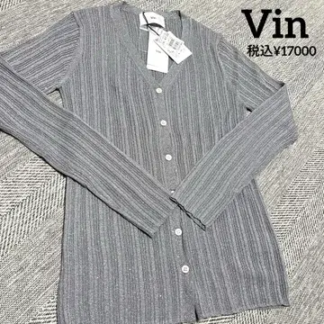 야마다야 Vin 라메 리브 가디건 미사용 새상품