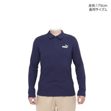 PUMA 네이비 피케 셔츠 L 사이즈