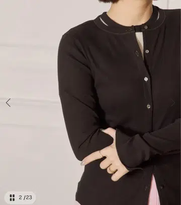 IENA LA BOUCLE 라이트 리브 크루넥 가디건