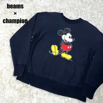 챔피온 빔즈 콜라보 미키 리버스 위브 맨투맨 L