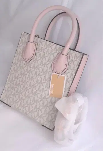 MICHAEL KORS 토트백 화이트/핑크