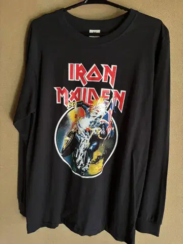 Iron Maiden 롱 T셔츠 M 헤비 메탈