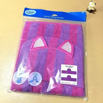 새상품 디즈니 후드 부착 타월 체셔 고양이 도쿄 디즈니 리조트