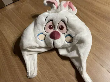 도쿄 디즈니 리조트 이상한 나라의 앨리스 화이트 토끼 팬캡