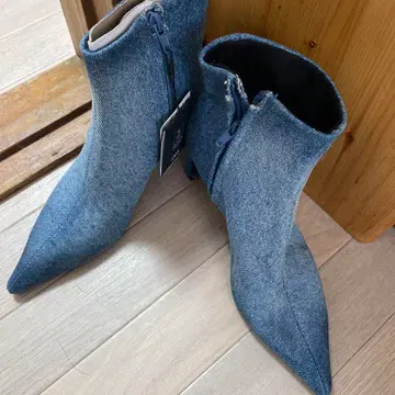 가격 인하 ZARA 데님 숏부츠 사이즈 37