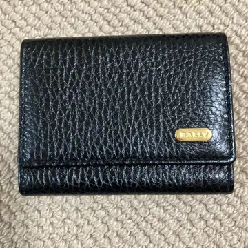 BALLY 블랙 가죽 코인 케이스