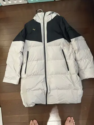 Mizuno 후드 부착 롱 다운 자켓