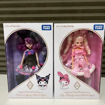 리카짱 Kuromi & My Melody 인형 본체 2체 세트