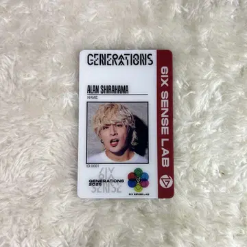 GENERATIONS 6IXSENSE 업그레이드 굿즈 시라하마 아란