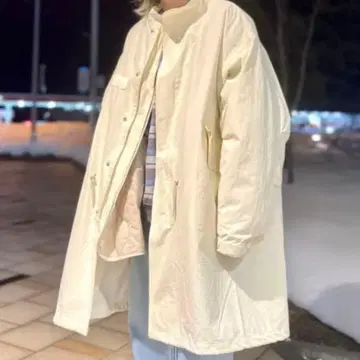 BEAMS BEAMS heart 빅 실루엣 모즈 코트